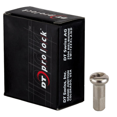 DT Swiss ProLock Brass Nipple 14g/12mm Silver Box/100