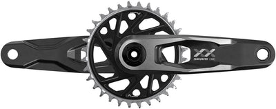 SRAM XX Downhill T-Type Crankset - 160mm 7-Speed 34t 3mm Offset Chainring Direct Mount 55mm Chainline DUB Wide Spindle BLK