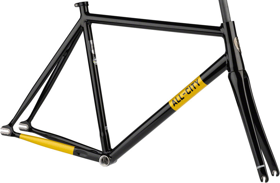 All-City Thunderdome Frameset - 700c Aluminum Gold Fang 52cm