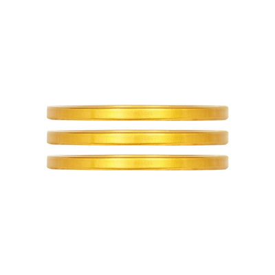 Industry Nine iRiX Headset Spacer 1-1/8'' Height: 2.5mm Aluminum Gold 3pcs