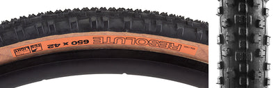 WTB Resolute Tire - 650b x 42 TCS Tubeless Folding BLK/Tan Light/Fast Rolling