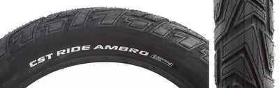 CST Ride Ambro Tire - 20 x 4 Clincher Wire Black Ebike