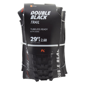 Kenda Double Black Tire - 29 x 2.60 Tubeless Folding Black Trail Dual Layer