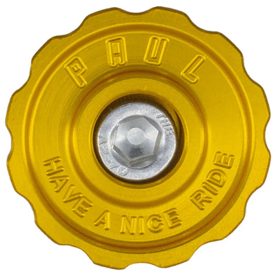 Paul Components The Rook 5mm Aluminum Top Cap Gold