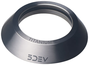5DEV Titanium Headset Top Cover - 1-1/8" Raw Ti
