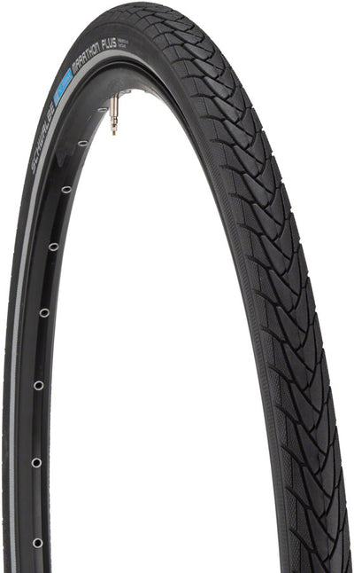 Schwalbe Marathon Plus Tire - 26 x 1 3/8 Clincher Wire BLK/Reflective Performance Line