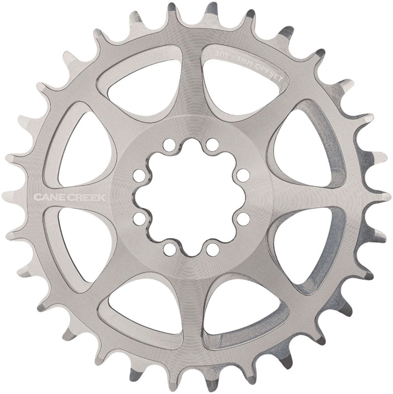 Cane Creek Direct Mount Chainring - 32t 8-Bolt Direct Mount 0mm Offset Ti Gray