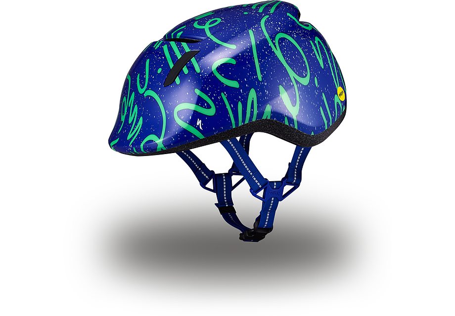 Specialized mio 2 helmet sapphire/electric green toddler