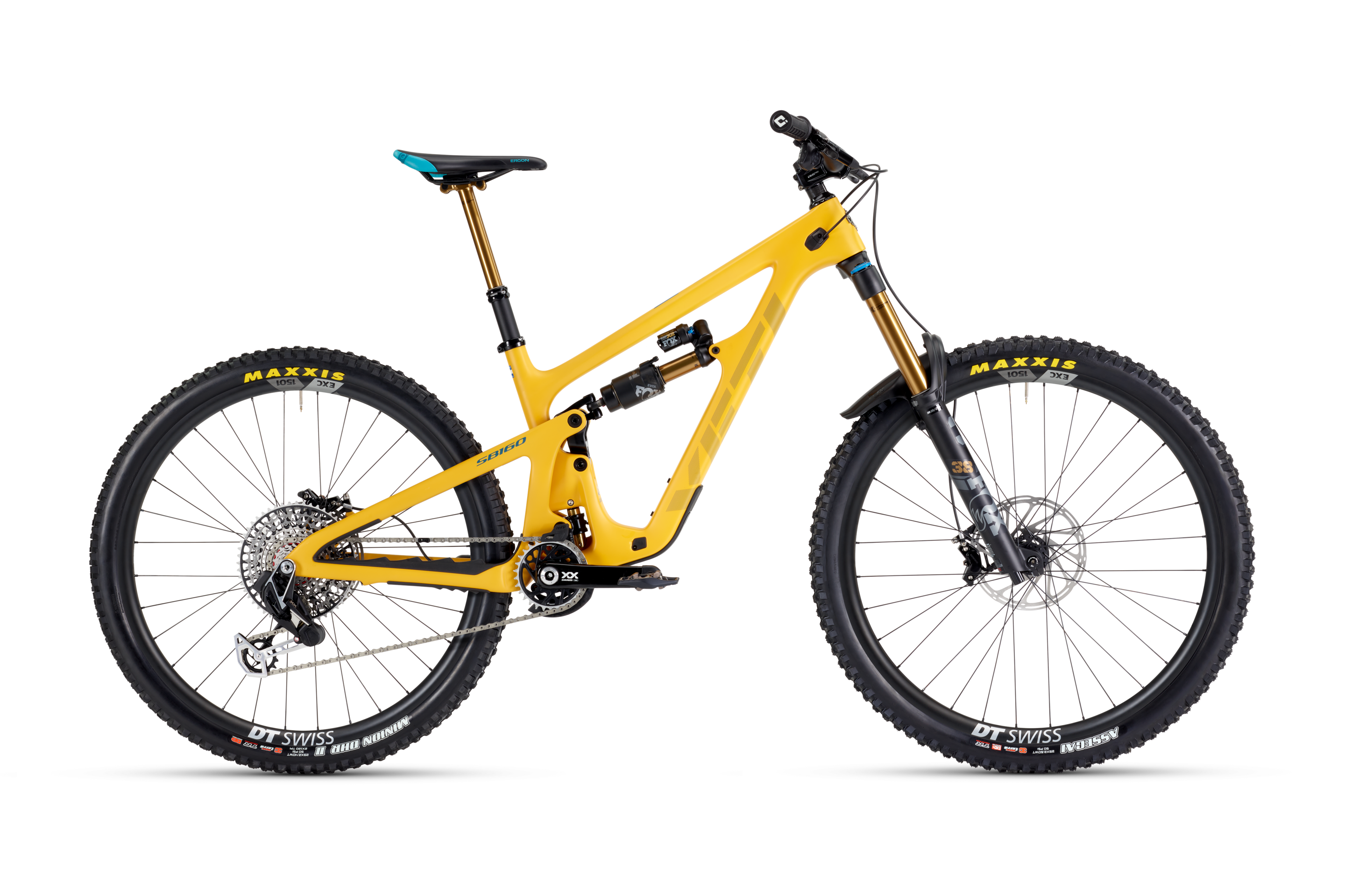 2025 Yeti SB160 Turq Series 29" Complete Mountain Bike - T4 XX Transmission, Mustard