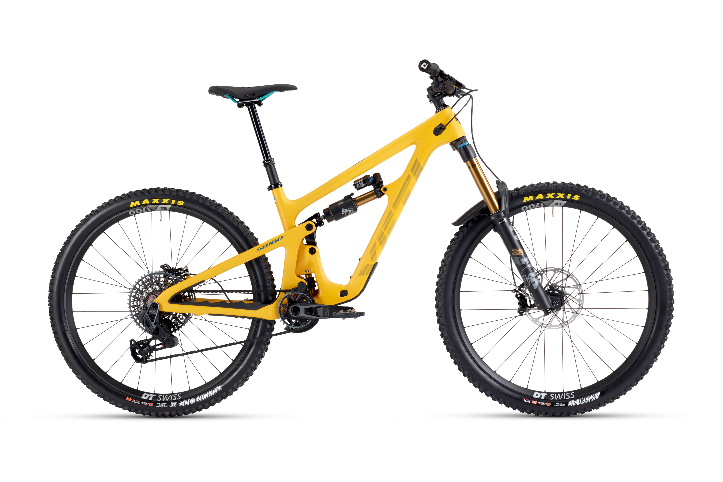2025 Yeti SB160 Turq Series 29" Complete Mountain Bike - T3 X0 Transmission, Mustard