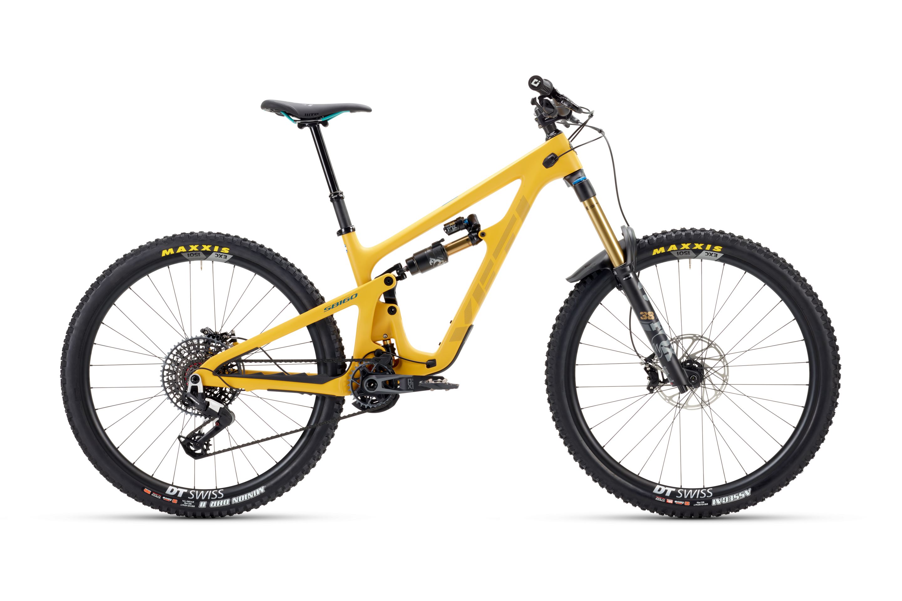 2026 Yeti SB160 Turq Series 29" Complete Mountain Bike - T2 X0/90 Transmission Build, Mustard
