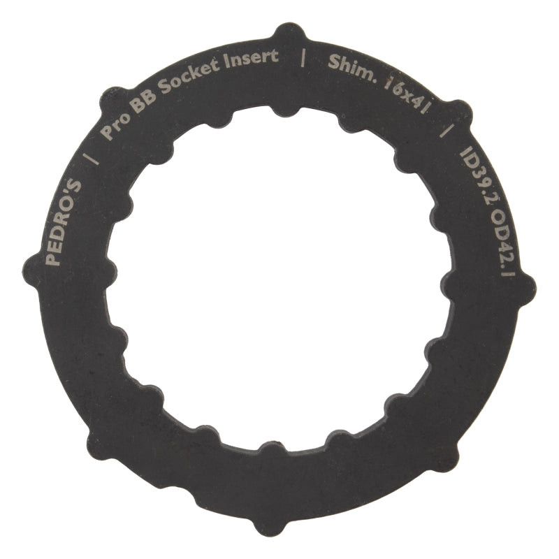 Pedros Pro BB Socket System Insert BB Adapter Tool Black 16-Notch 41mm 6460762 Shimano