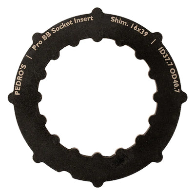 Pedros Pro BB Socket System Insert BB Adapter Tool Black 16-Notch 39mm 6460763 Shimano
