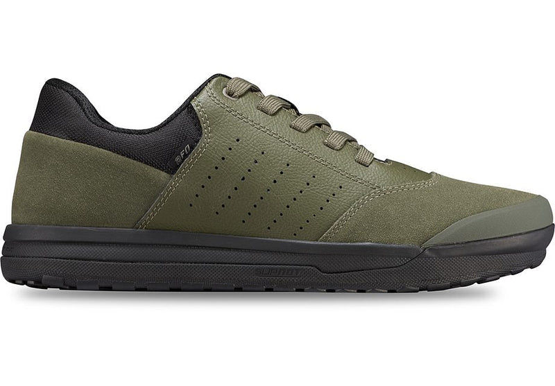 Specialized 2Fo Roost Flat Mountain Bike Shoes - Oak Green/Black, Size 44