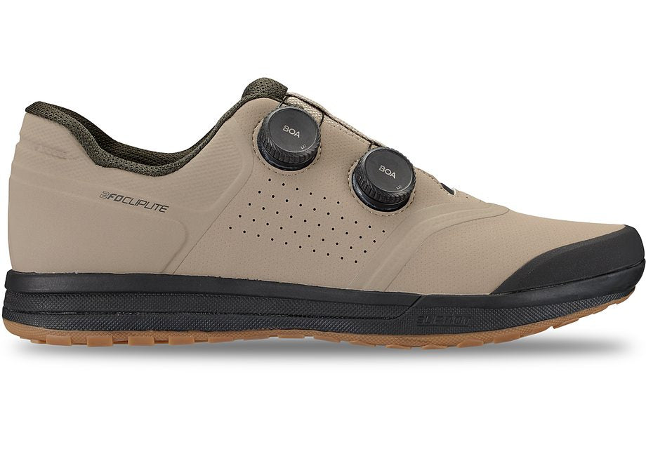 Specialized 2Fo Cliplite Shoe Taupe/Dark Moss Green 43.5