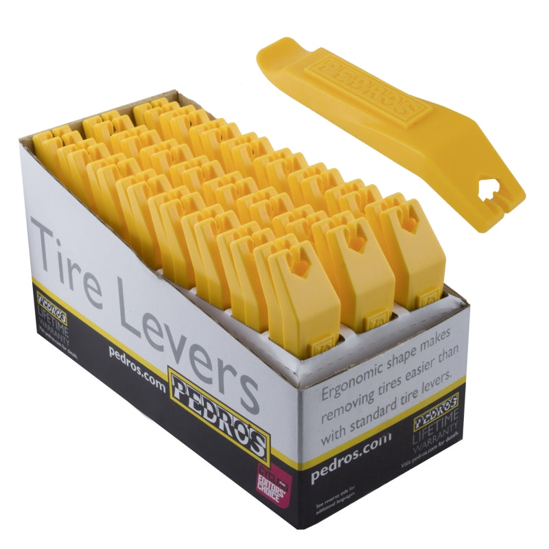 Pedros Composite Tire Levers Yellow (24 pair/POP)