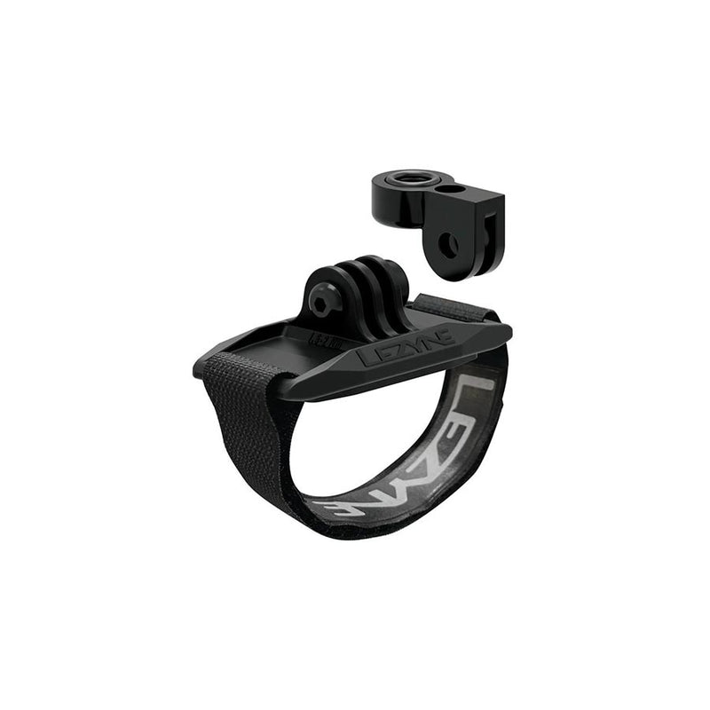 Lezyne Light/GoPro Helmet Mount - Includes GoPro adaptor Black