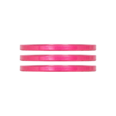 Industry Nine iRiX Headset Spacer 1-1/8'' Height: 2.5mm Aluminum Pink 3pcs