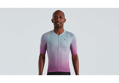 Specialized Sl Bicycledelics Jersey Ss Men Ice Papaya/Pro Blue S
