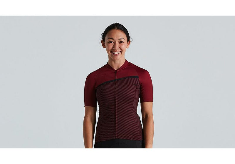 Specialized Sl Stripe Jersey Ss Wmn Crimson Xs