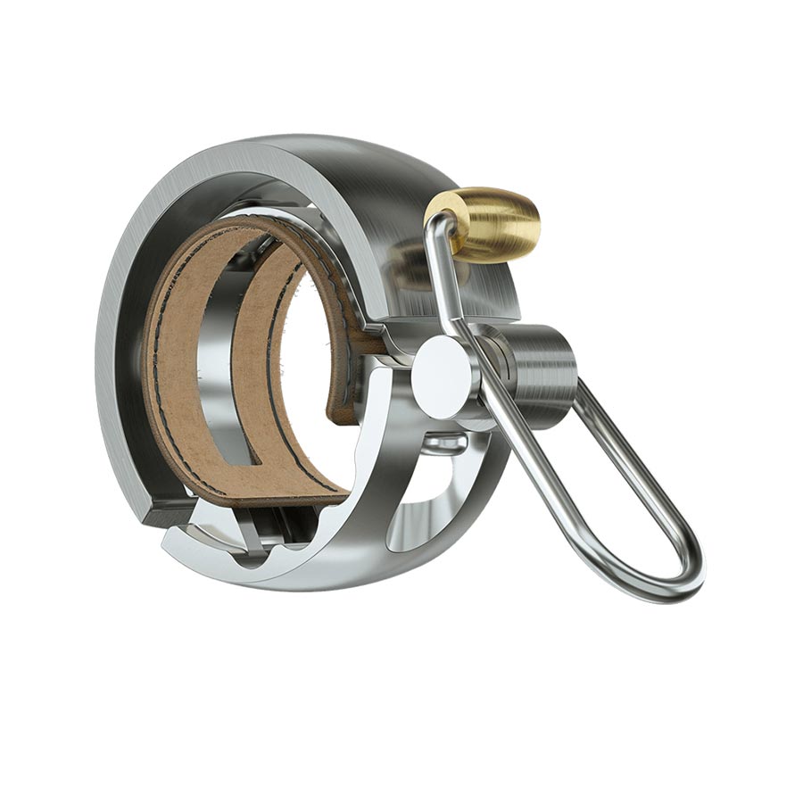 Knog Oi Luxe Bell Small Fits 22.2mm bars Silver