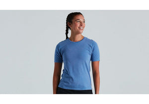 Specialized Trail Supima Mineral Wash Jersey Ss Wmn Sky Blue S
