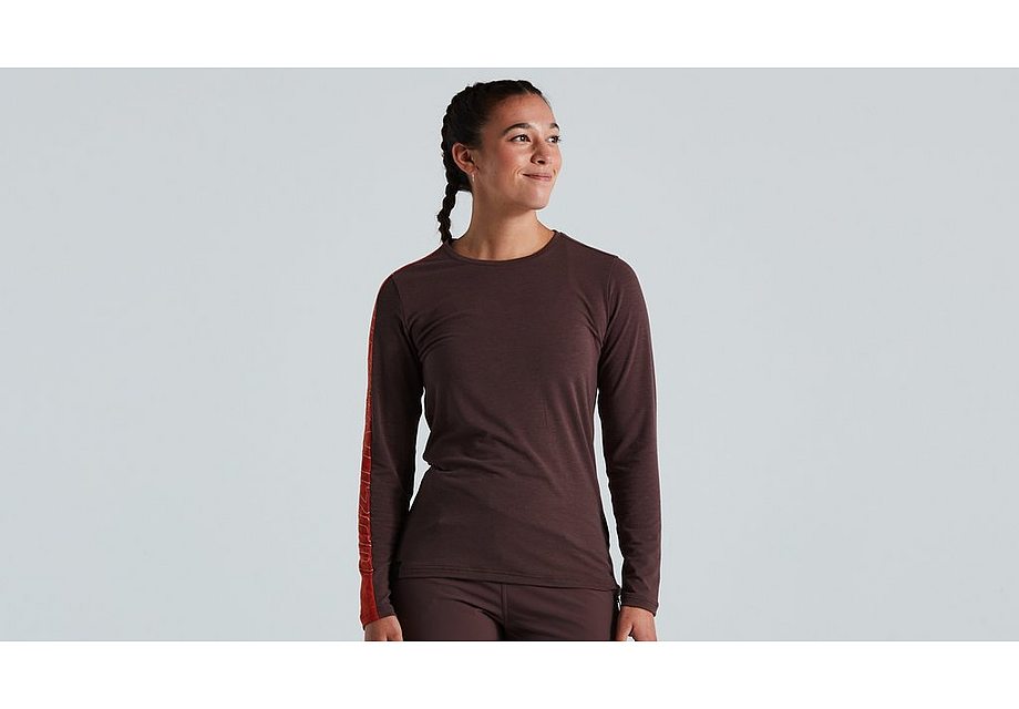 2021 Specialized Trail Jersey Long Sleeve Women - Cast Umber, X-Large