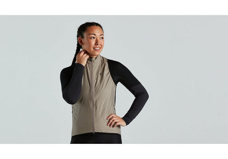 2021 Specialized Race-Series Wind Gilet Women Vest - Taupe, Xx-Large