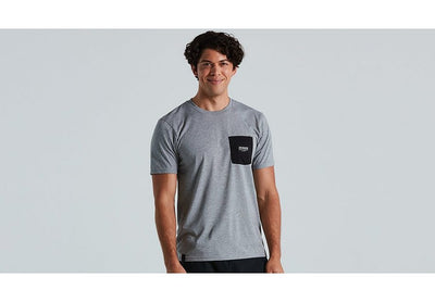 Specialized Pocket Tee Men Charcoal Xl