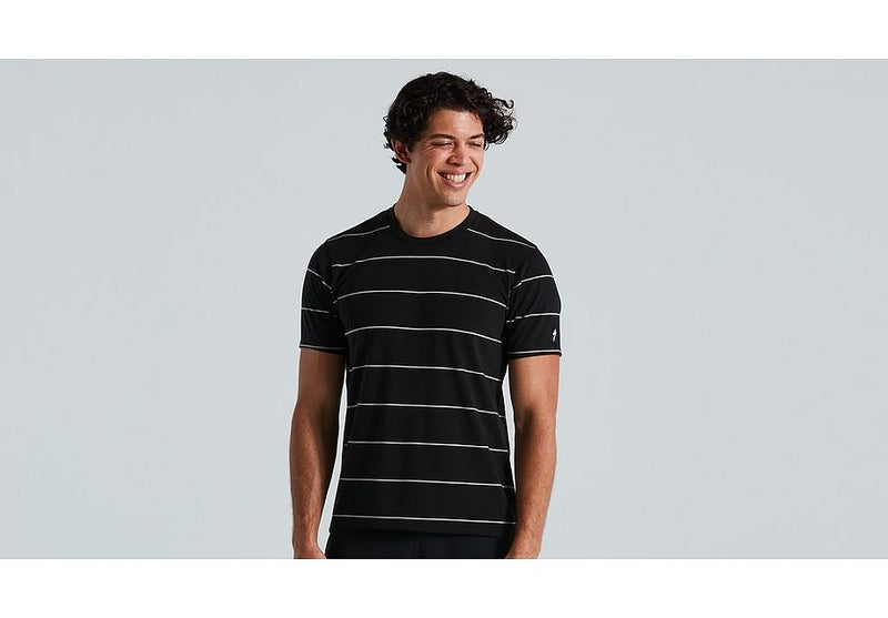 Specialized Trail Stripe Tech Tee Ss Men Black L