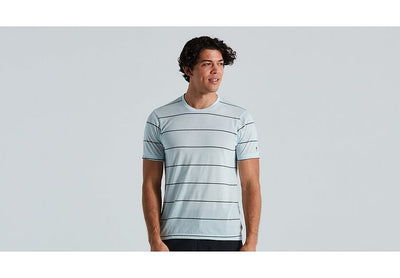 Specialized Trail Stripe Tech Tee Ss Men Ice Blue L