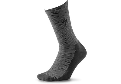 Specialized Primaloft Lightweight Tall Sock Black / Charcoal Terrain L