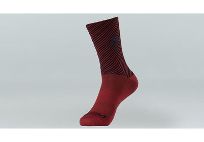 Specialized Soft Air Tall Sock Crimson/Black Stripe L