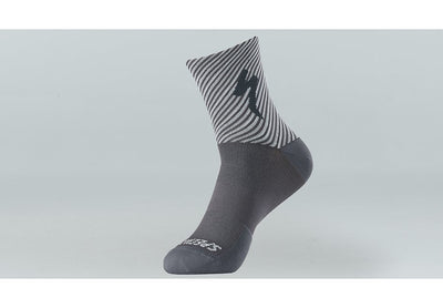 Specialized Soft Air Mid Sock Slate/Dove Grey Stripe Xl