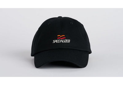 Specialized flag graphic 6 panel dad hat black osfa