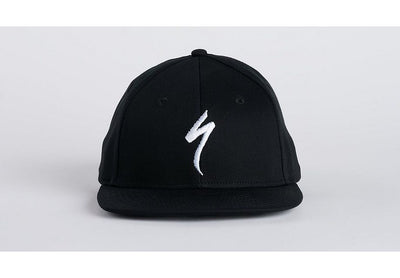 Specialized flat brim hat black/white osfa