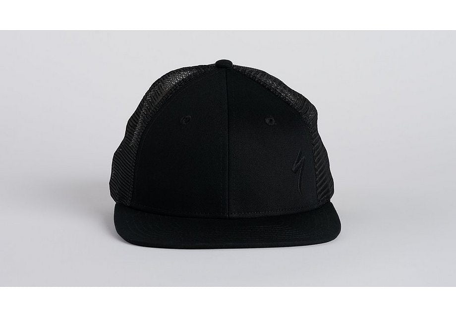 Specialized s-logo trucker hat black/black osfa