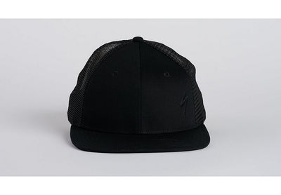 Specialized s-logo trucker hat black/black osfa