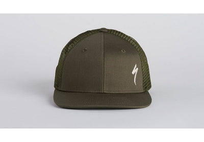 Specialized S-Logo Trucker Hat Oak Green/Birch White Osfa