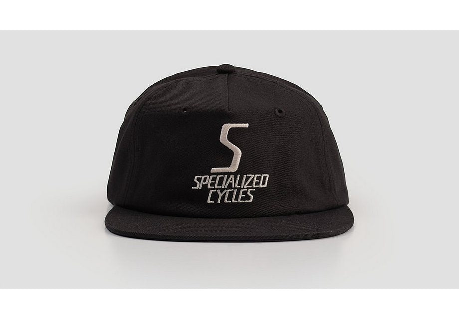 Specialized S-Cycles 5 Panel Pinch Front Hat Black Osfa