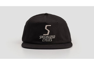 Specialized S-Cycles 5 Panel Pinch Front Hat Black Osfa