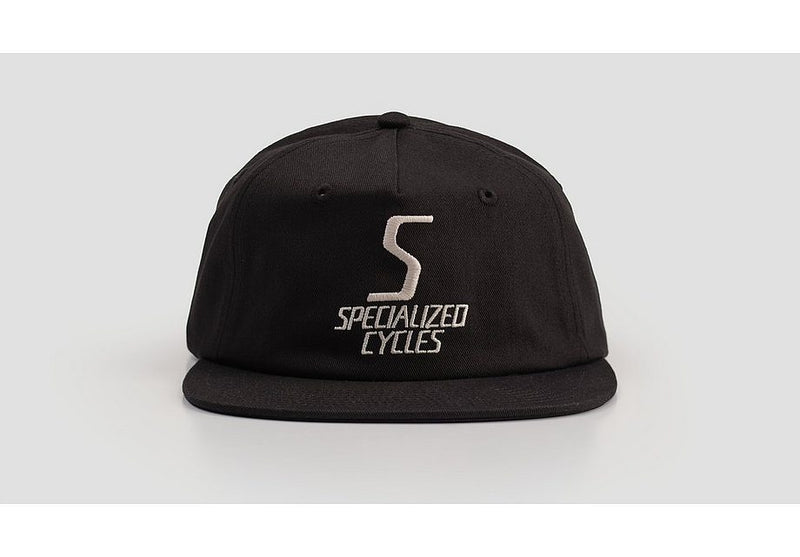 Specialized S-Cycles 5 Panel Pinch Front Hat Black Osfa