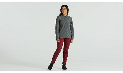 Specialized S/F Riders Flannel Shirt Ls Wmn Grey Flag Window S