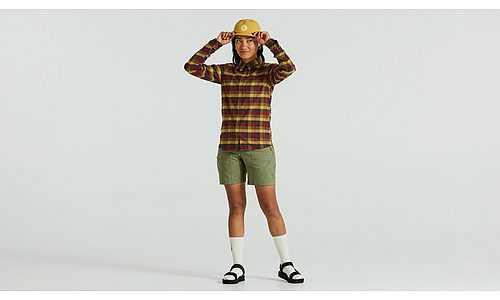 Specialized S/F Riders Flannel Shirt Ls Wmn Multi Flag Check S