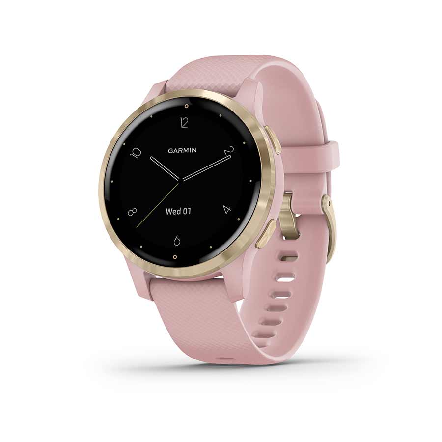 Garmin vivoactive 4S Watch Watch Color: Dust Rose Wristband: Dust Rose - Silicone