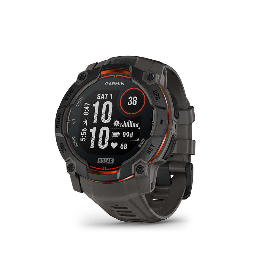 Garmin Instinct 3 GPS Smartwatch - 50mm Solar Black/Charcoal – Pro
