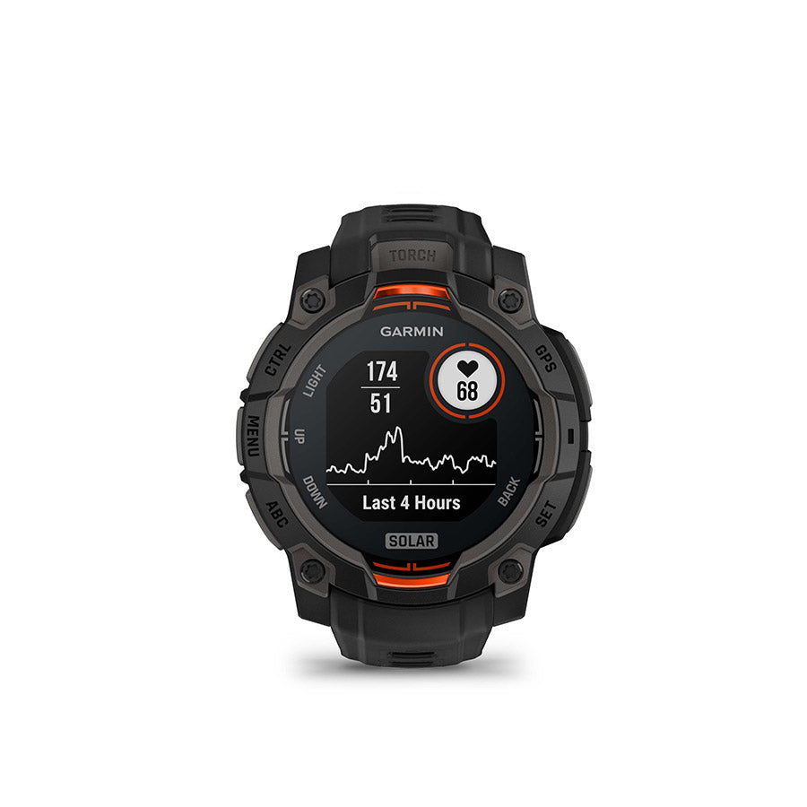 Garmin Instinct 3 GPS Smartwatch - 45mm Solar Black/Black