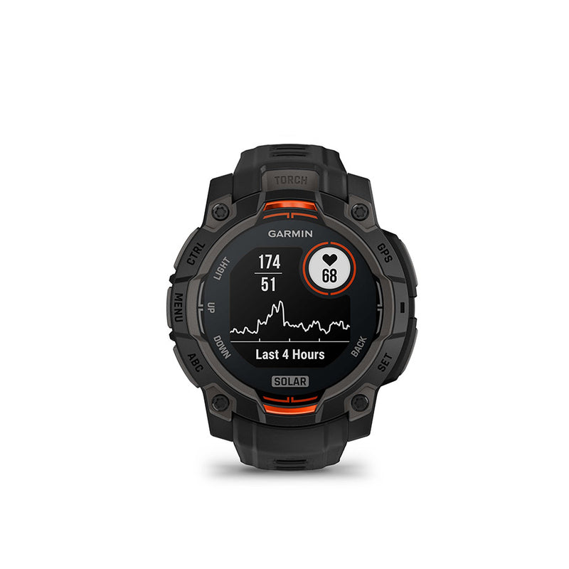Garmin Instinct 3 GPS Smartwatch - 45mm Solar Black/Black