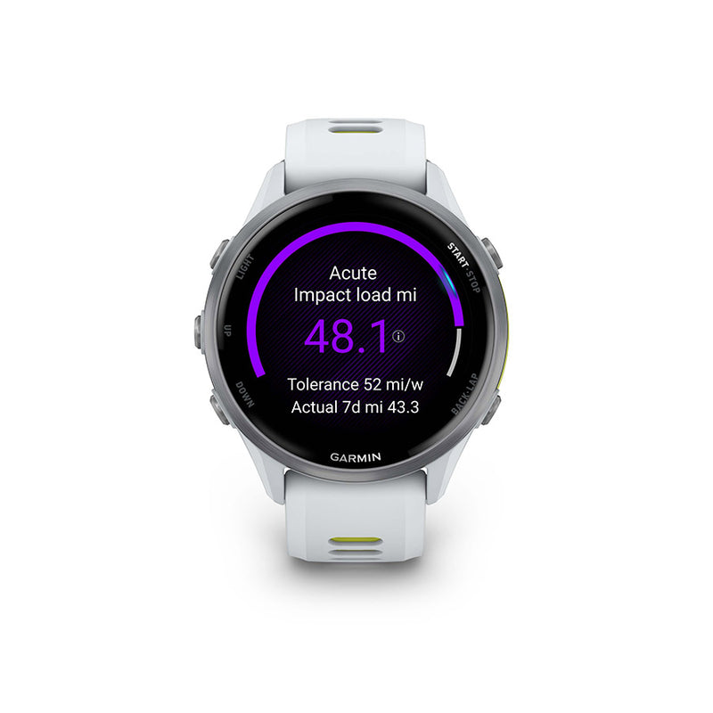 Garmin Forerunner 970 SmartWatch - Whitestone/Amp Yellow