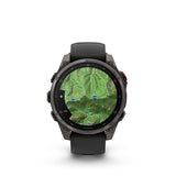 Garmin fenix 8 Pro 47 mm- AMOLED Sap. Watch Watch Color: Grey Wristband: Black/ Pebble Gray - Silicone